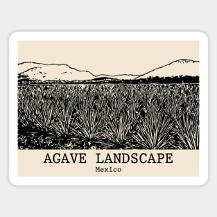 Agave Landscape - Mexico Magnet